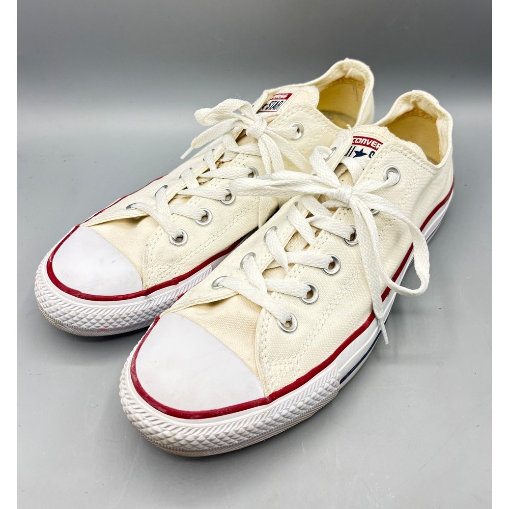 Converse Sz 10 Womens Sneakers Chuck Taylor All Star Low Top Canvas  Cream White